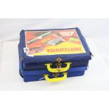 Two Matchbox Superfast carry cases each complete with 48 diecast models, models feature Matchbox,