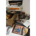 Collection of Scalextric to include 5 x boxed slot cars (C.052 Ford Escort Mexico, C.125 Porsche