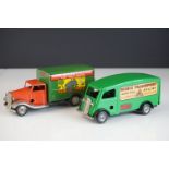 Two original Triang Minic tin plate models to include Express Service Van and Carter Paterson &