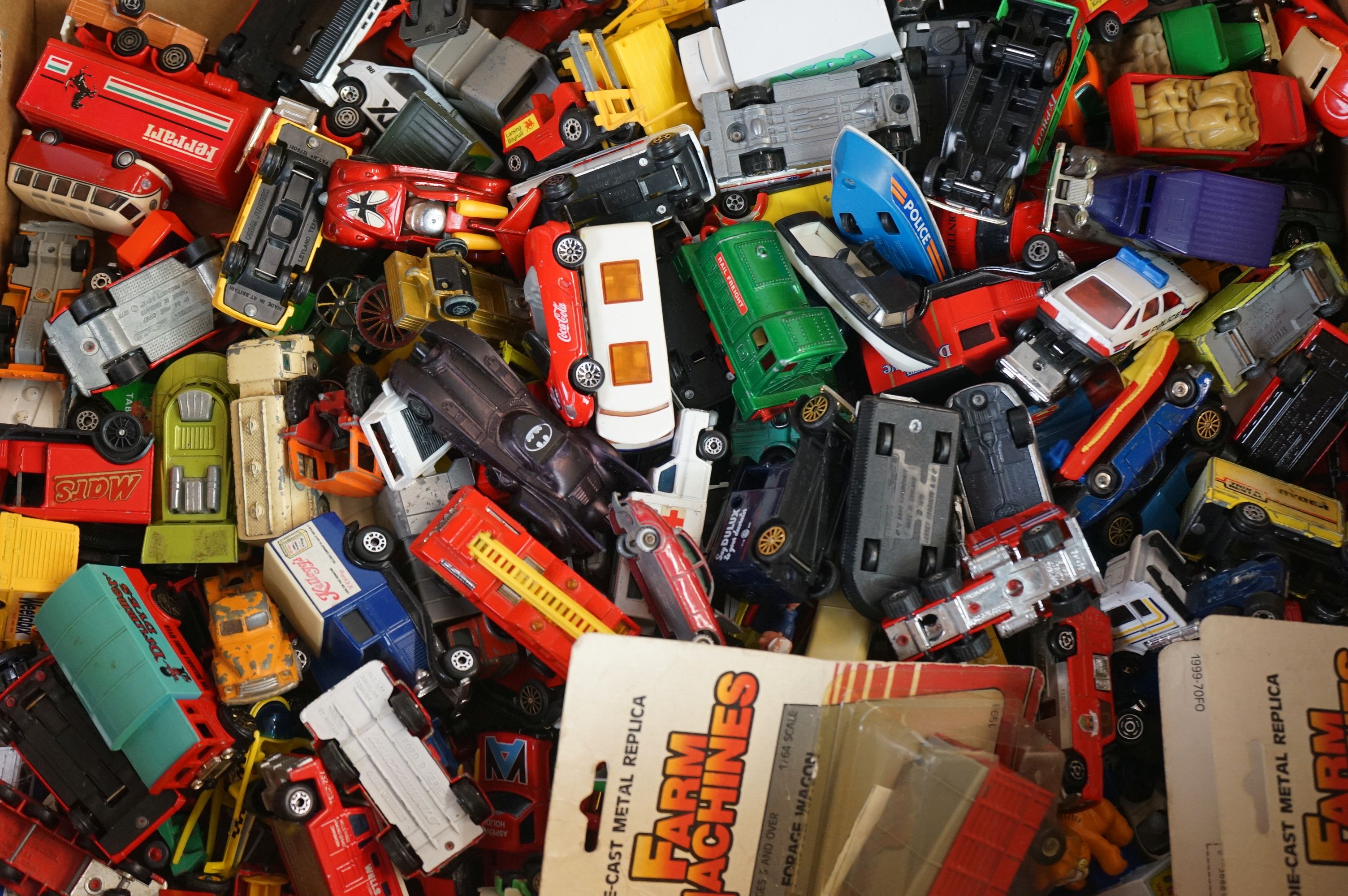 Play worn diecast vehicles to include Matchbox, Corgi, Ertl, Husky, Dinky, approx 100. Also included - Image 2 of 7