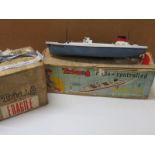 Boxed Tri-ang radio controlled Cargo Ship MS British Adventurer, in used condition, with