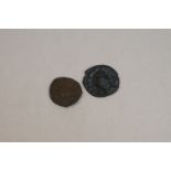 Two bronze Roman coins to include Antoninianus and Tetricus