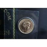 A Royal Mint United Kingdom 2000 Millenium Full Sovereign in presentation case