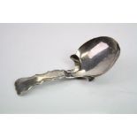 George III silver caddy spoon, reeded border, makers John Bettridge, Birmingham 1819, length
