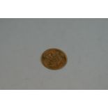George V half sovereign coin, 1914