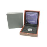 Cased Jersey 2017 Platinum Wedding Platinum Proof one pound coin, limited edition of 995, within