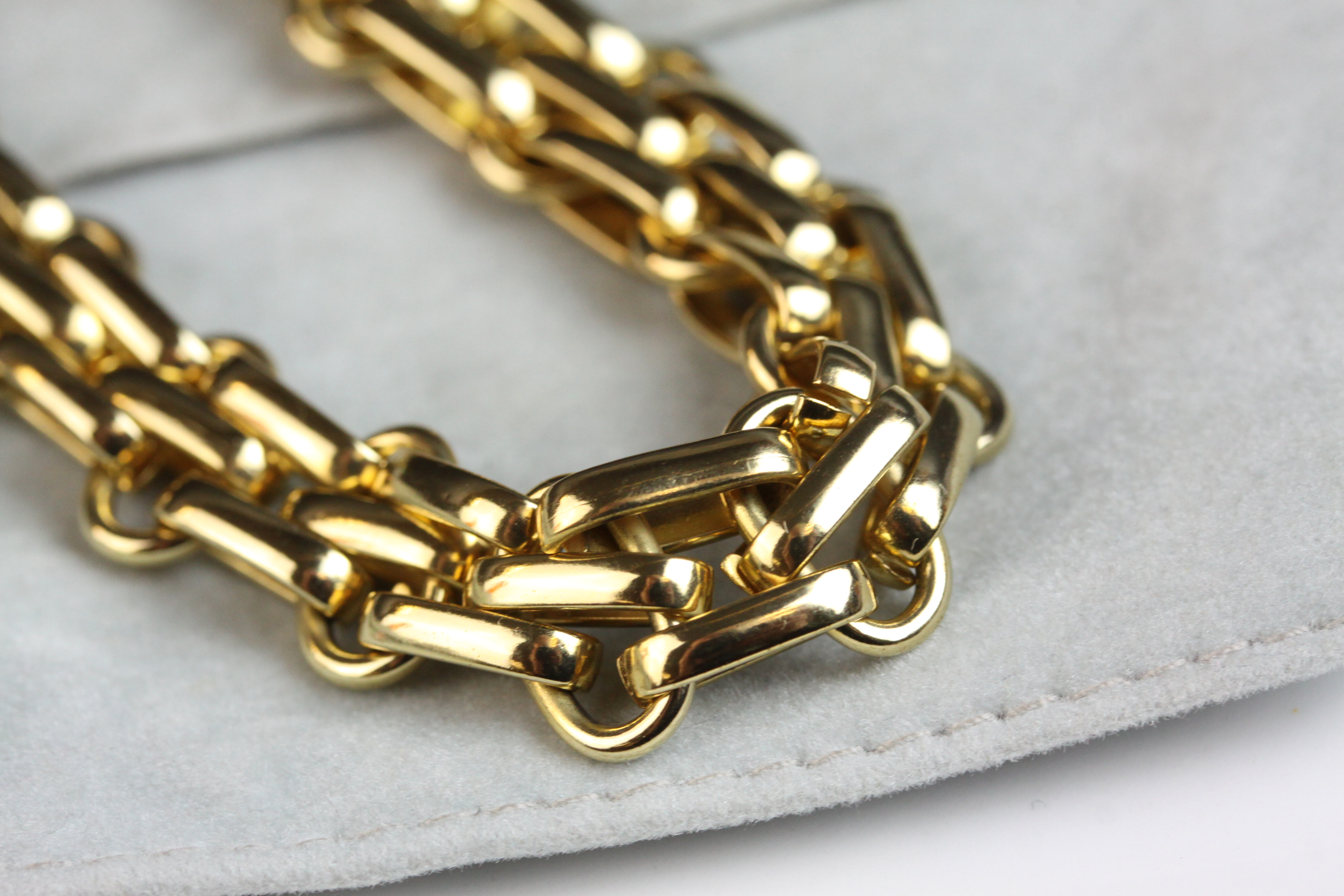 Christian Dior fancy link necklace, with removeable links to lengthen or shorten, length approx. - Image 3 of 4