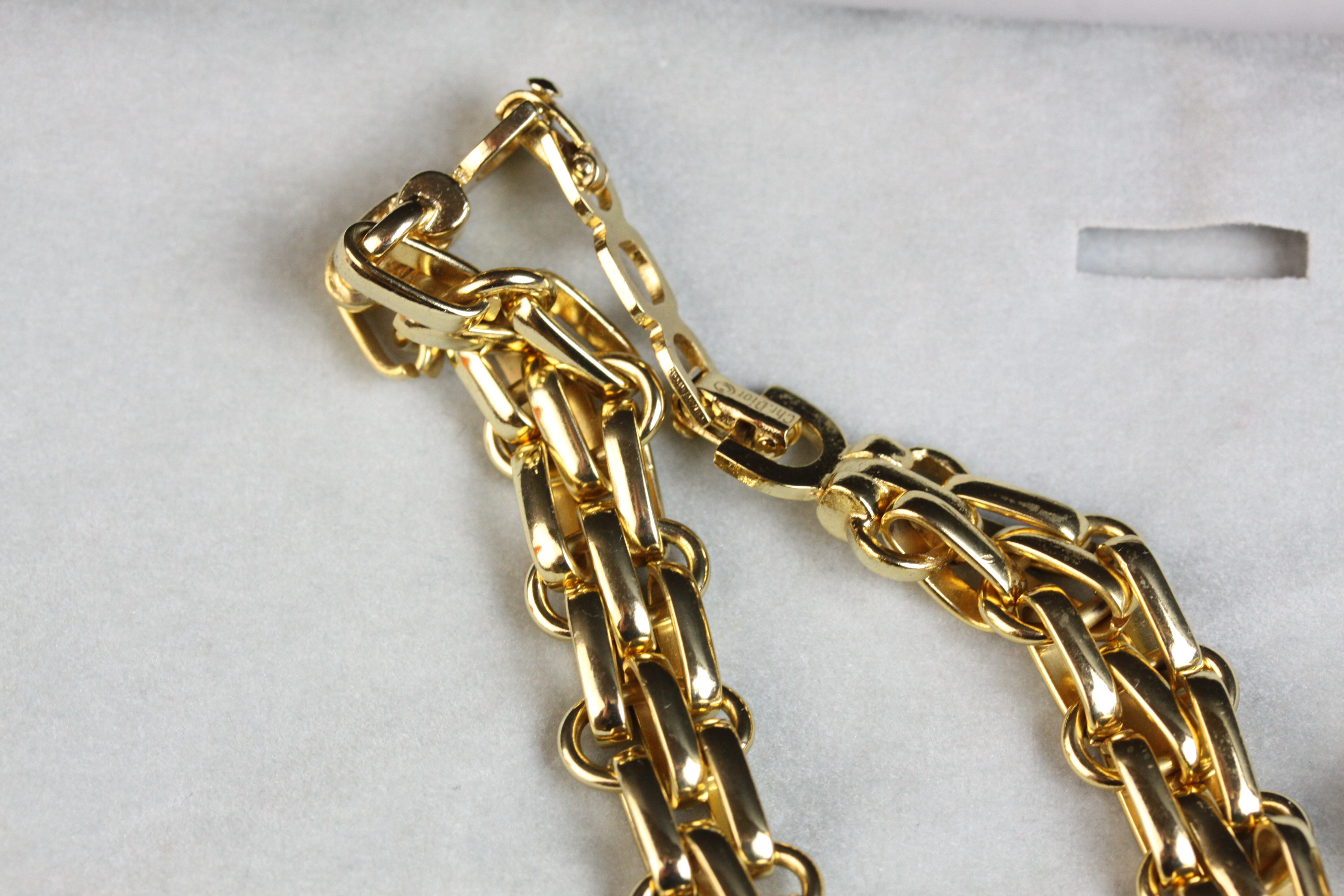 Christian Dior fancy link necklace, with removeable links to lengthen or shorten, length approx. - Image 2 of 4