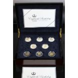 The Royal Mint, 2006 Queen Elizabeth II Eightieth Birthday silver proof coin collection, seventeen