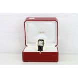 A Gentleman's Cartier Tank Solo Wristwatch, Rectangular Dial With Roman Numeral Markers, Ref 2715,