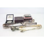 Edwardian silver and mother-of-pearl babies rattle, makers Goldsmiths & Silversmiths Co Ltd,