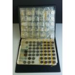 A mixed collection of coins and banknotes to include British pre decimal silver and hammered
