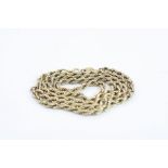 9ct yellow gold rope twist chain with replacement yellow metal link (af)