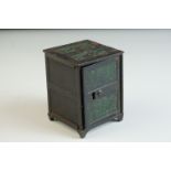 Victorian Cast Iron Moneybox in the form of a Safe, 9cms high