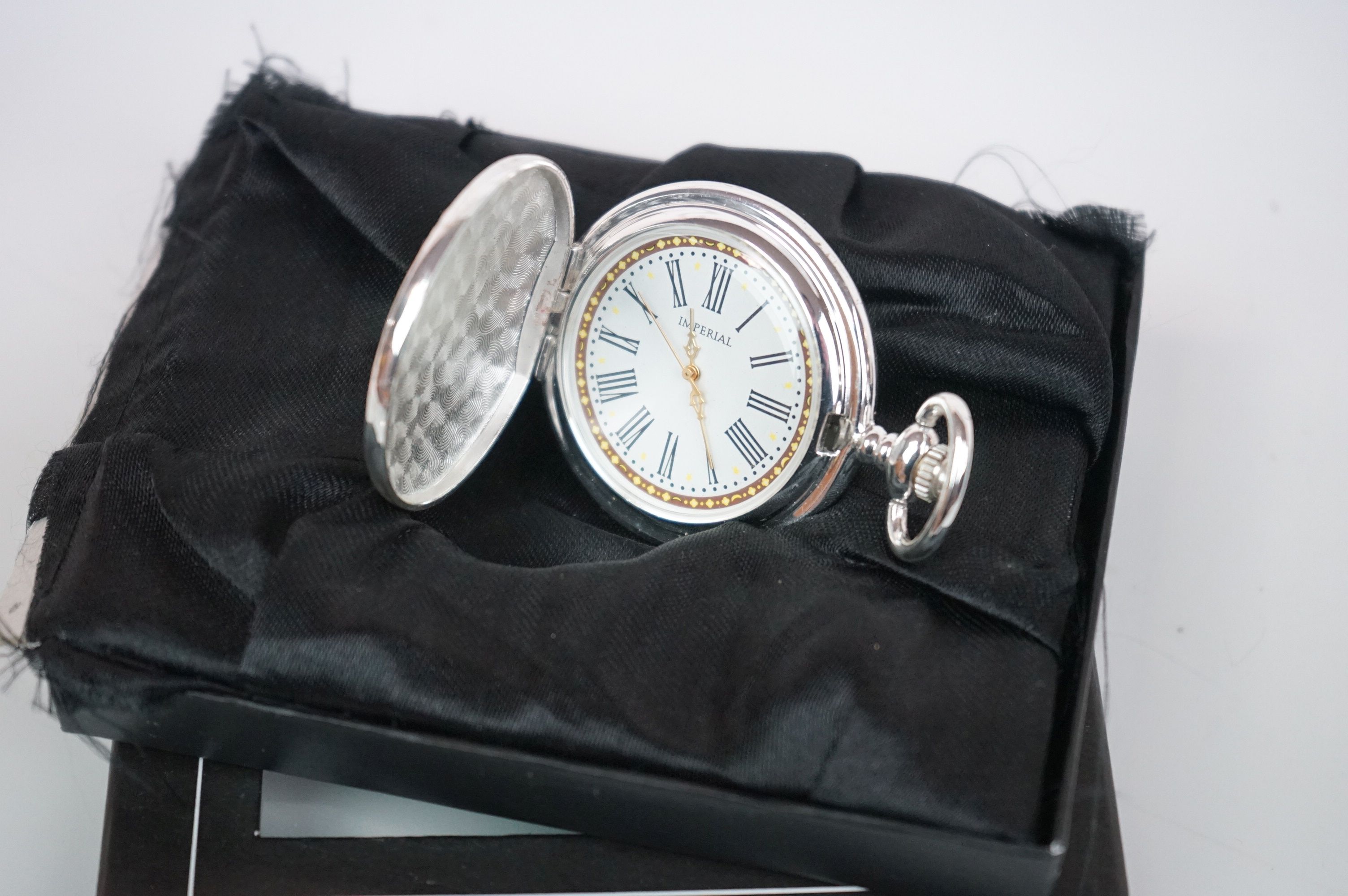 Heritage Collection Imperial Silver Plate Pocket Watch, boxed with c.o.a - Bild 4 aus 5