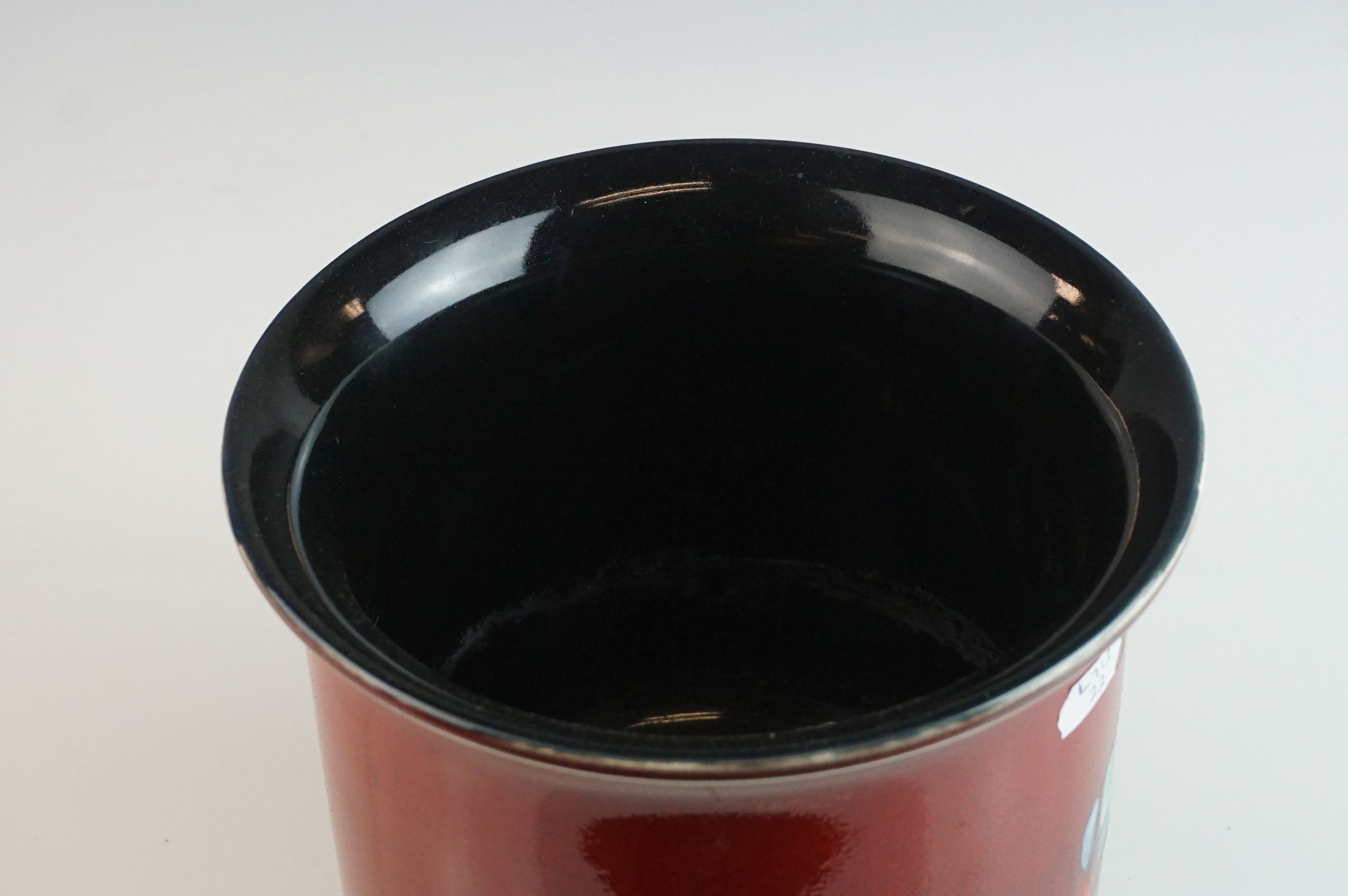 Poole Pottery Plant Pot from the Flambe range - Image 6 of 8