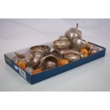 Collection of Eleven South East Asian Silver / White Metal Boxes in the form of Fruits, together