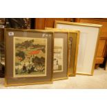 Early 20th century watercolour Kings Birthday Parade signed with monogram and dated 19 22 x 36 cm