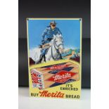 Enamel Adverting Sign ' Buy Merita Bread ' featuring the Lone Ranger, ' 41cms x 27cms