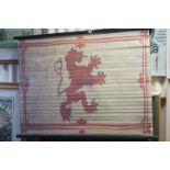 Hanging Lion Rampant ' Scotland / Scottish Flag ' Banner with poles, 100cms x 73cms