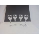 Four Waterford Crystal ' Nocturne ' Wine Glasses
