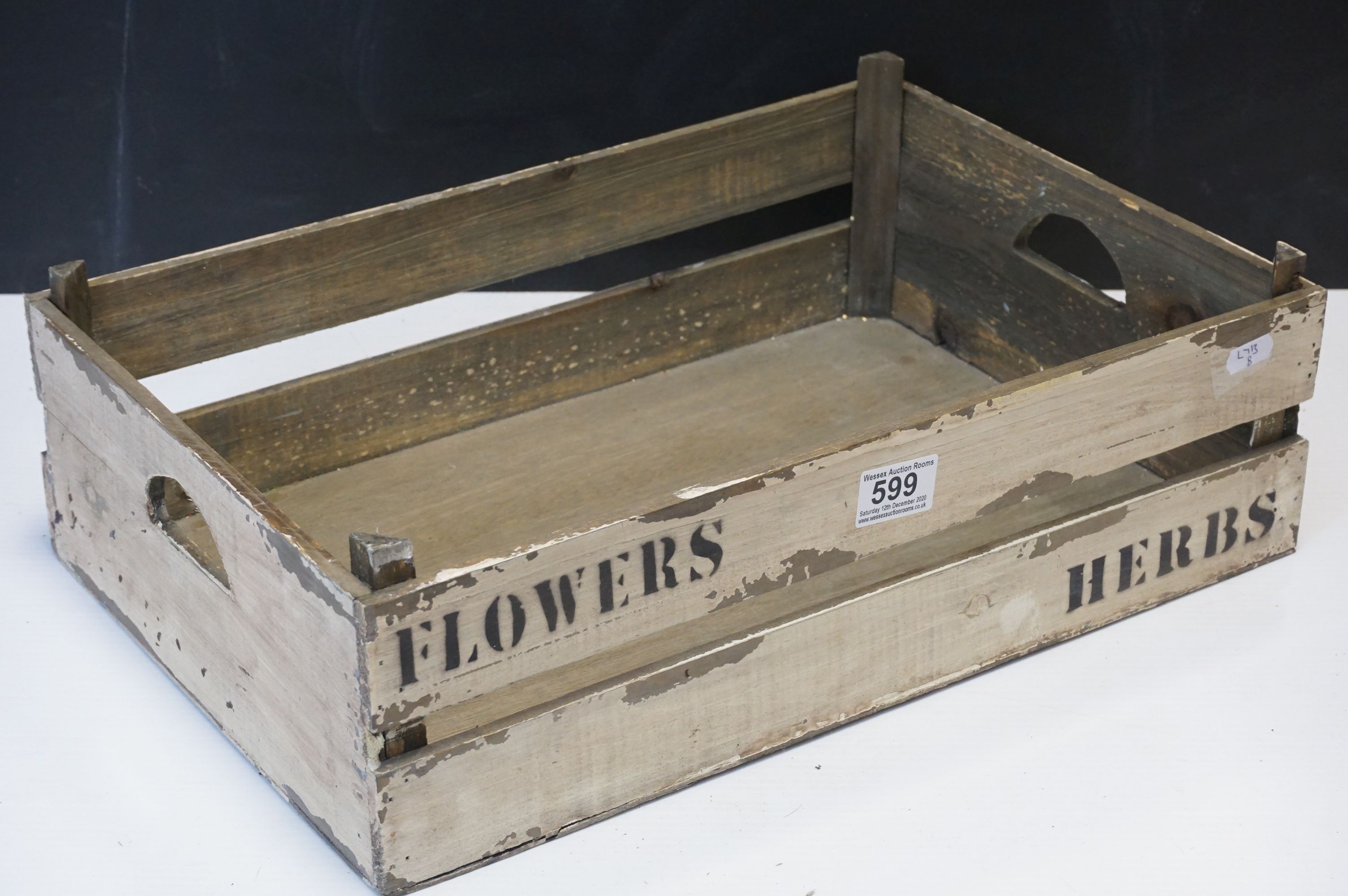 Wooden Flower Picking Herb Crate - Image 2 of 2