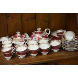 19th Century Spode tea and coffee service, comprising, a teapot, sucrier, milk jug, twelve