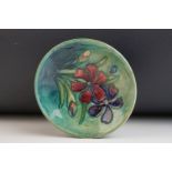 Moorcroft Pottery Pin Dish ' Spring Flowers ' pattern, impressed Moorcroft mark to base, 9cms