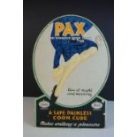 Advertising - Mid 20th century Cardboard Shop Advertising Sign ' Pax, the wonder Corn cure ', with