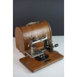 Early 20th century Wooden Cased Child's ' Federation 'Sewing Machine