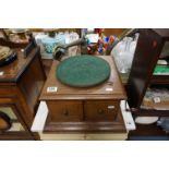 Early 20th century Oak His Majesty's Voice Table Top Gramophone together with small collection of