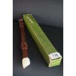 Boxed ' Dolnetsch ' Recorder, 32cms long