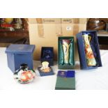 Twelve Boxed Tupton Ware Tube Lined Items including 4 x Candlesticks, Jug, 4 x Vase, Lidded Jar