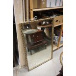 Gilt Framed Bevelled Edged Rectangular Mirror, 65cms x 100cms