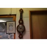 A 19th century Knight and Son of Northampton mahogany banjo barometer.