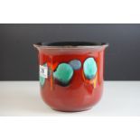 Poole Pottery Plant Pot from the Flambe range