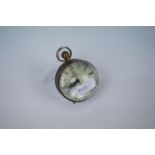 Brass and Glass Cased Bulls Eye Pocket Watch