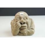 Composite Stone Carving of a Man picking his nose!, 9cms high
