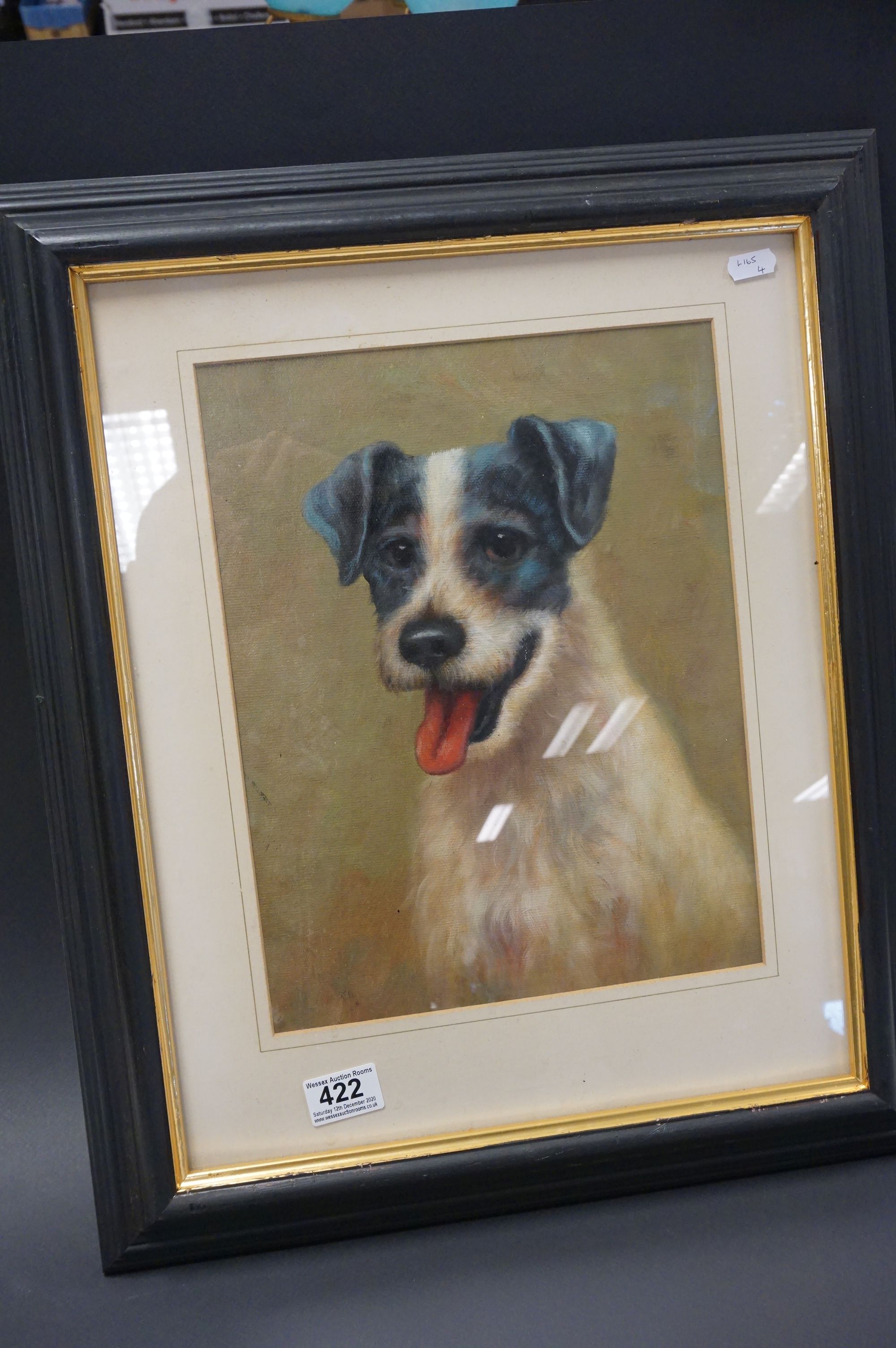 Oil Painting Portrait Study of a Jack Russell Terrier