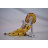 Ceramic Figure of a Flapper Girl