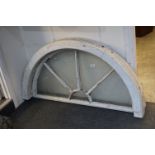 Wooden Framed Arched Window, 64cms high x 118cms wide