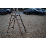 Set of Wooden Decorator's Step Ladders