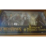 Lord of the Rings, Return of the King a boxed collectors set containing 6 figurines Kings of