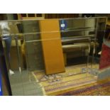 Good quality large over mantle modern mirror, 4' long x 2' high,