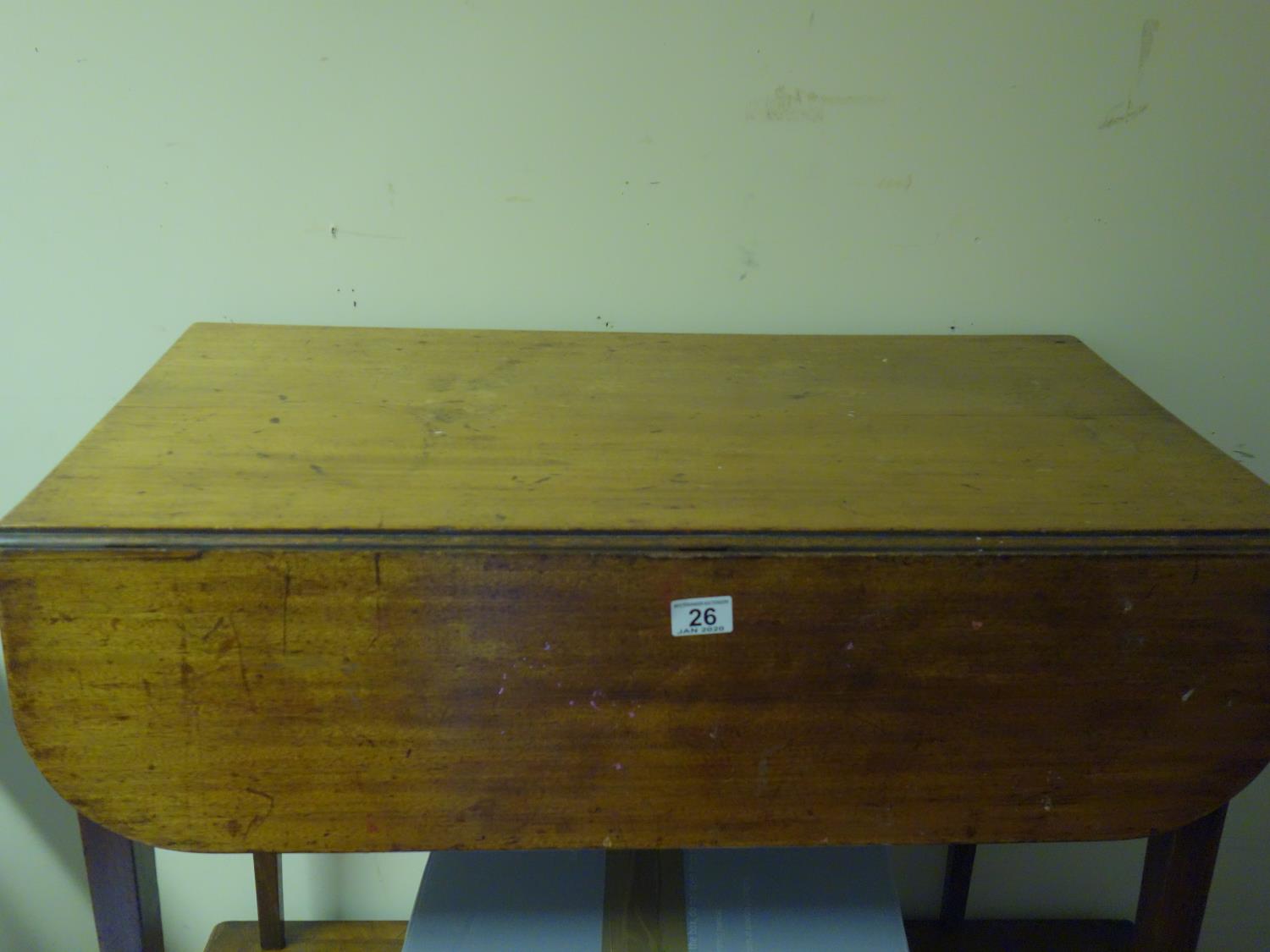 Pembroke mahogany table late 19th century, - Image 2 of 2