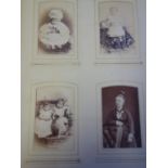 3 x Victorian photograph albums with family portraits throughout, most photos appertaining to one