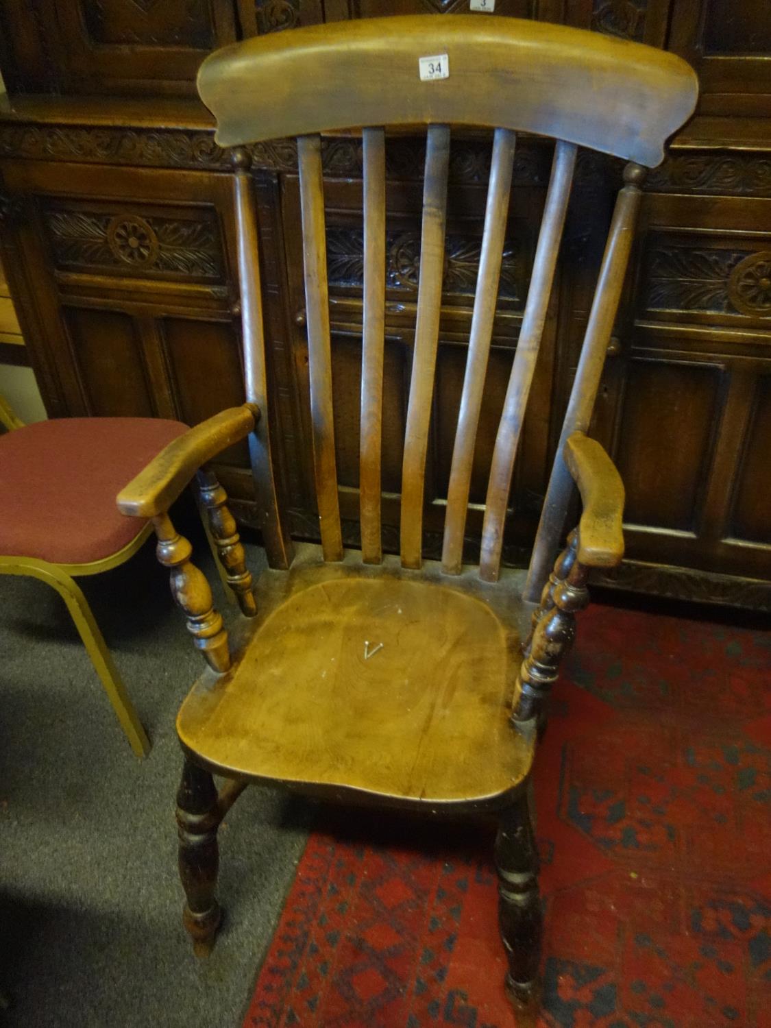 19th century armchair - Image 2 of 2