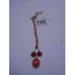 Gold necklace with pendant, weight 16.4 grams est 120-180