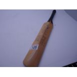Miniature cricket bat dated August 23rd 1938, the Len Hutton autograph bat, test record 1938, handle