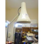 Vintage angle poise lamp in cream,